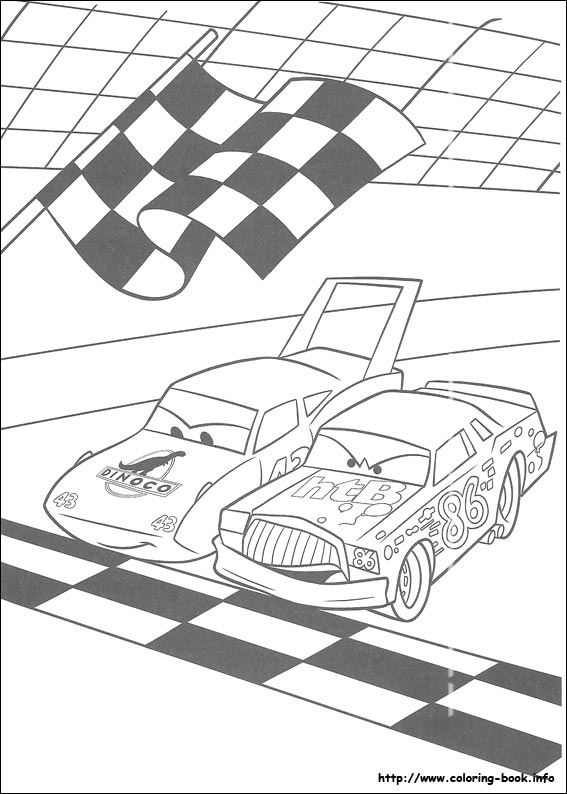 Plansa de colorat cu Cars pixar 156 64